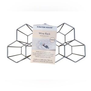 KIRKTON HOUSE NWT 9 Section Wine Rack Honeycomb Design in Chrome